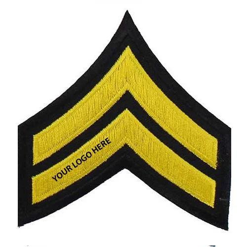 Yellow Chevron Rank Patch for Security Uniform
